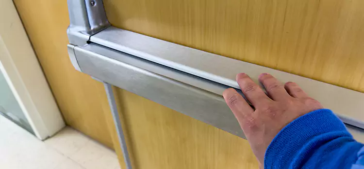 Installing a Push Bar on a Door Hamtramck